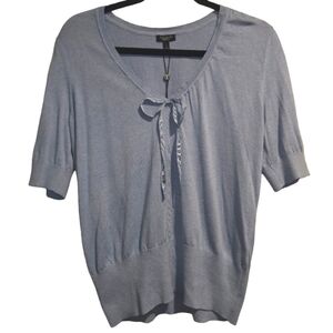 NWT! Talbots Sweater Shirt Blouse Top Blue Women's Size Large New